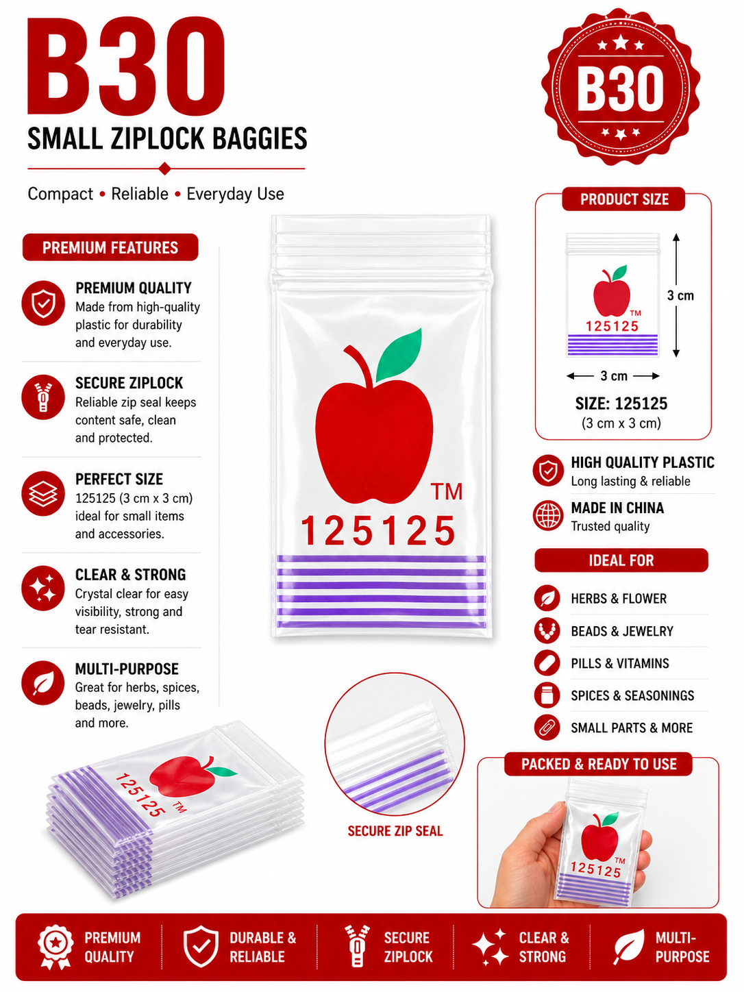 Small Ziplock Baggies