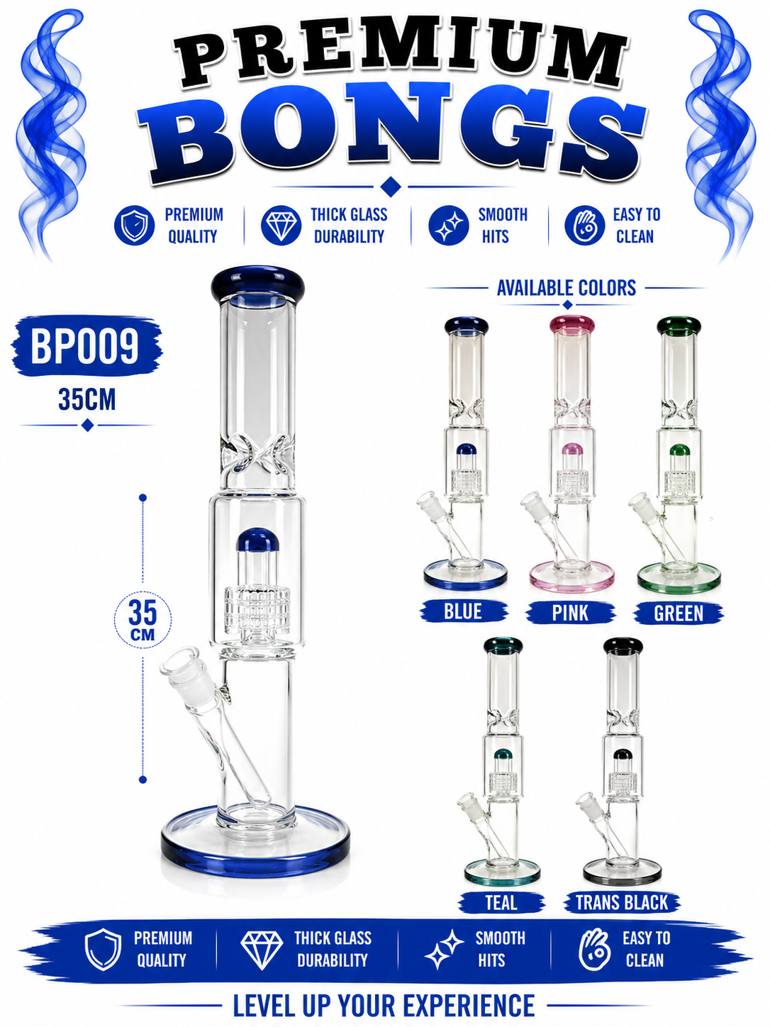 BP009 Premium Glass Hookah