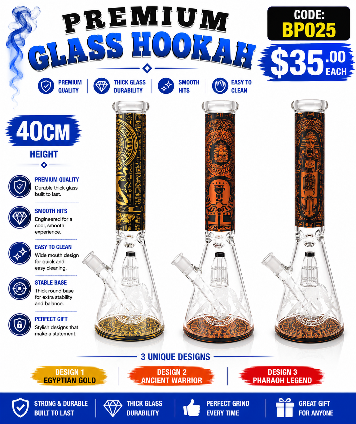Premium Glass Hookah
