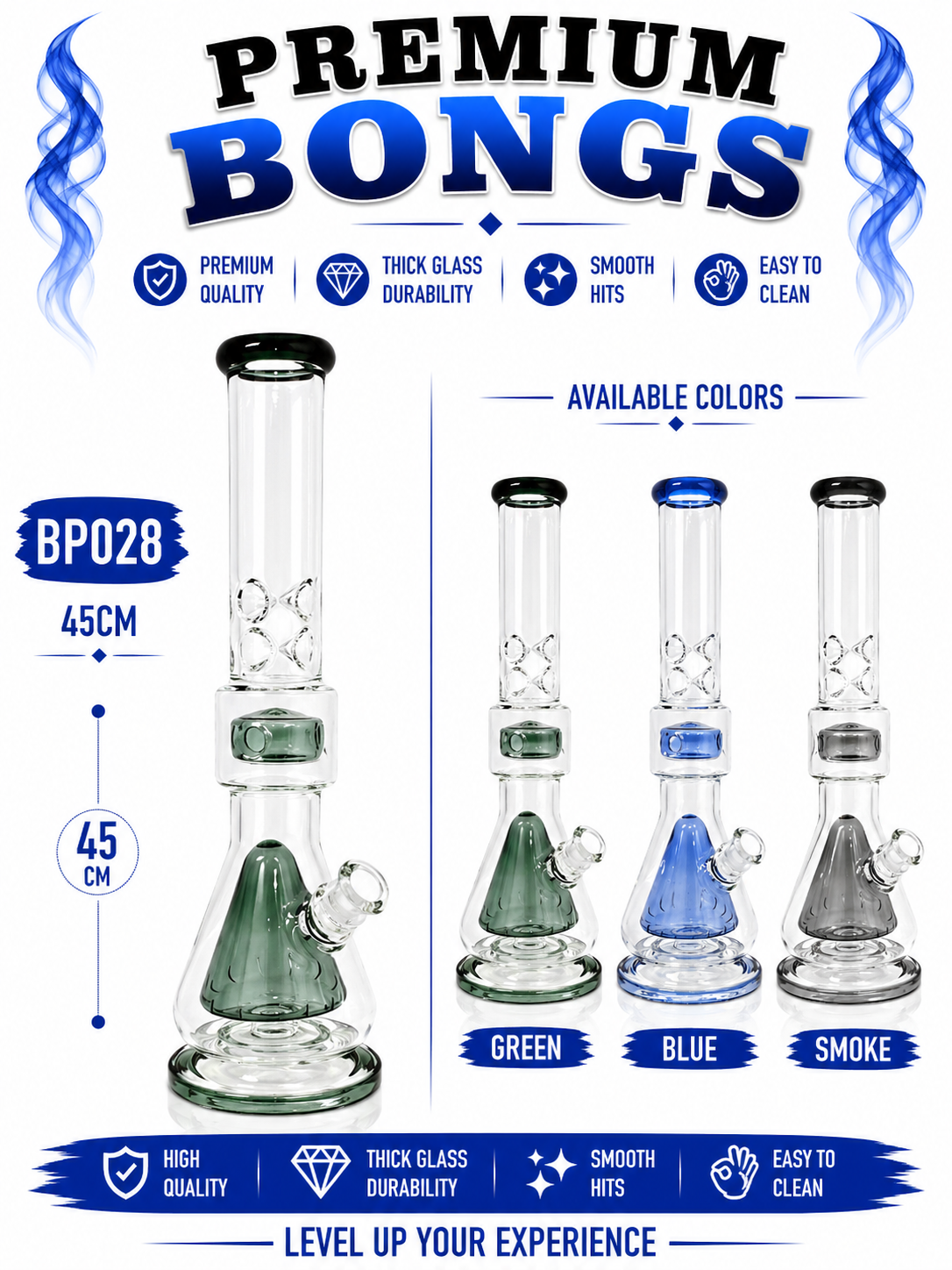 BP028 Premium Glass Hookah