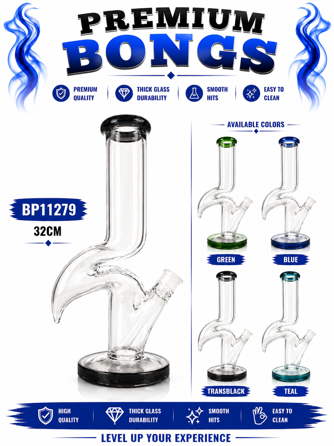 BP11279 Premium Glass Hookah