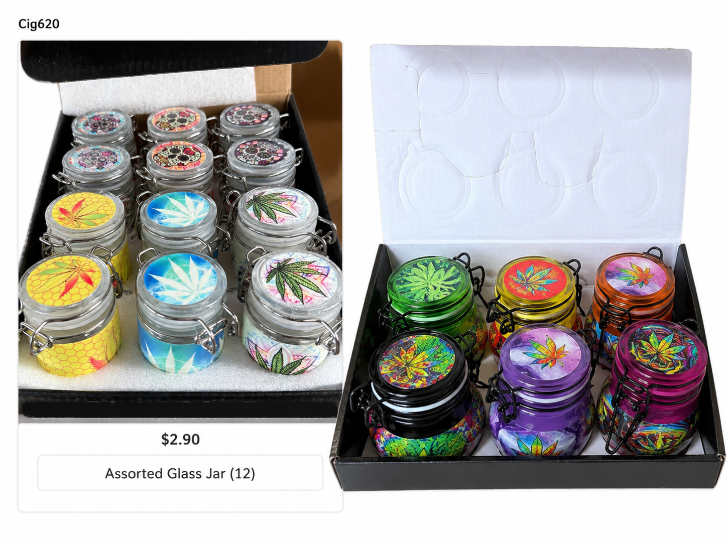 Assorted Glass Jar