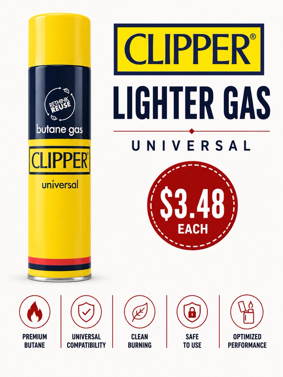 Clipper Universal Lighter Gas