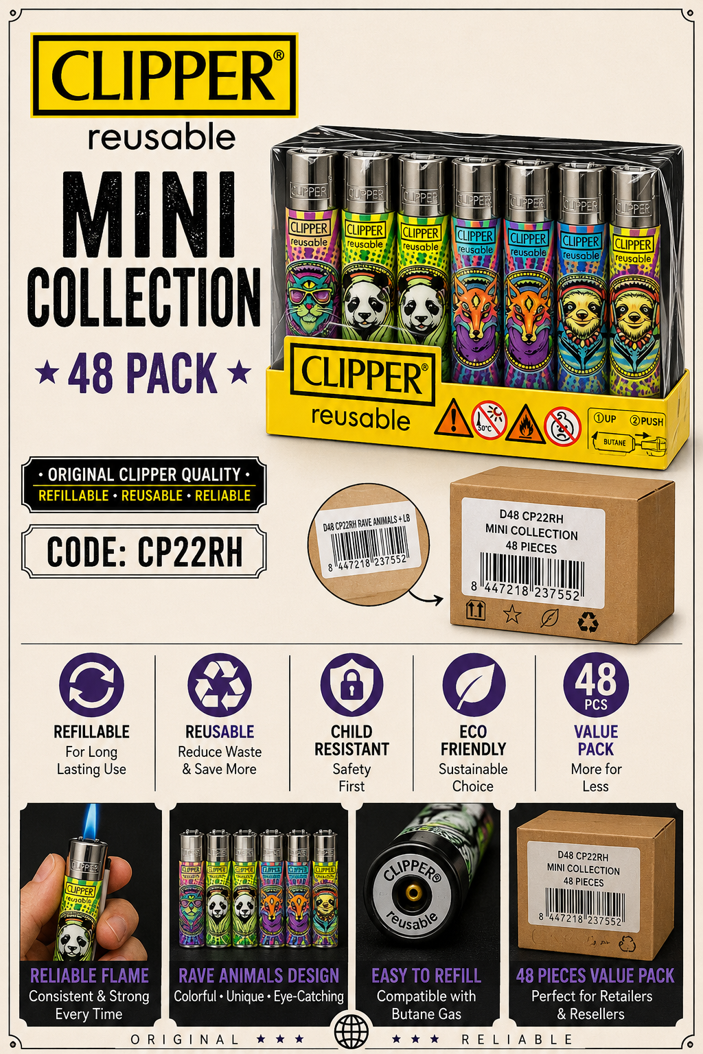 Clipper Mini Collection - Rave Animals