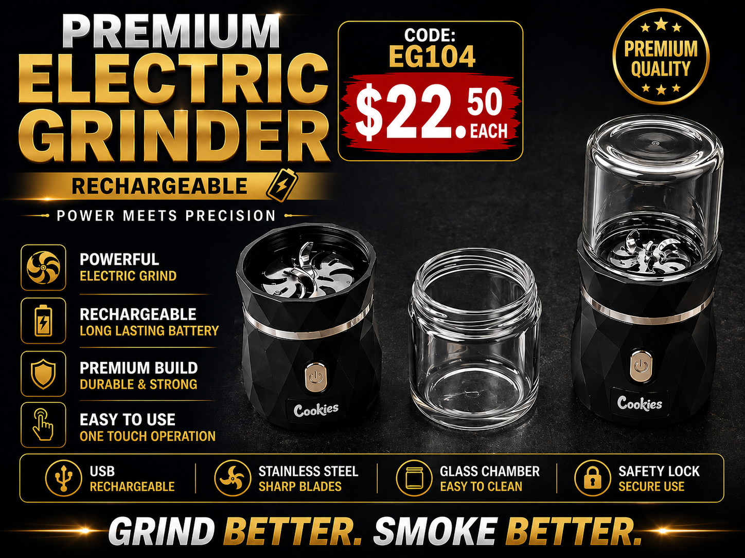 Premium Electric Grinder