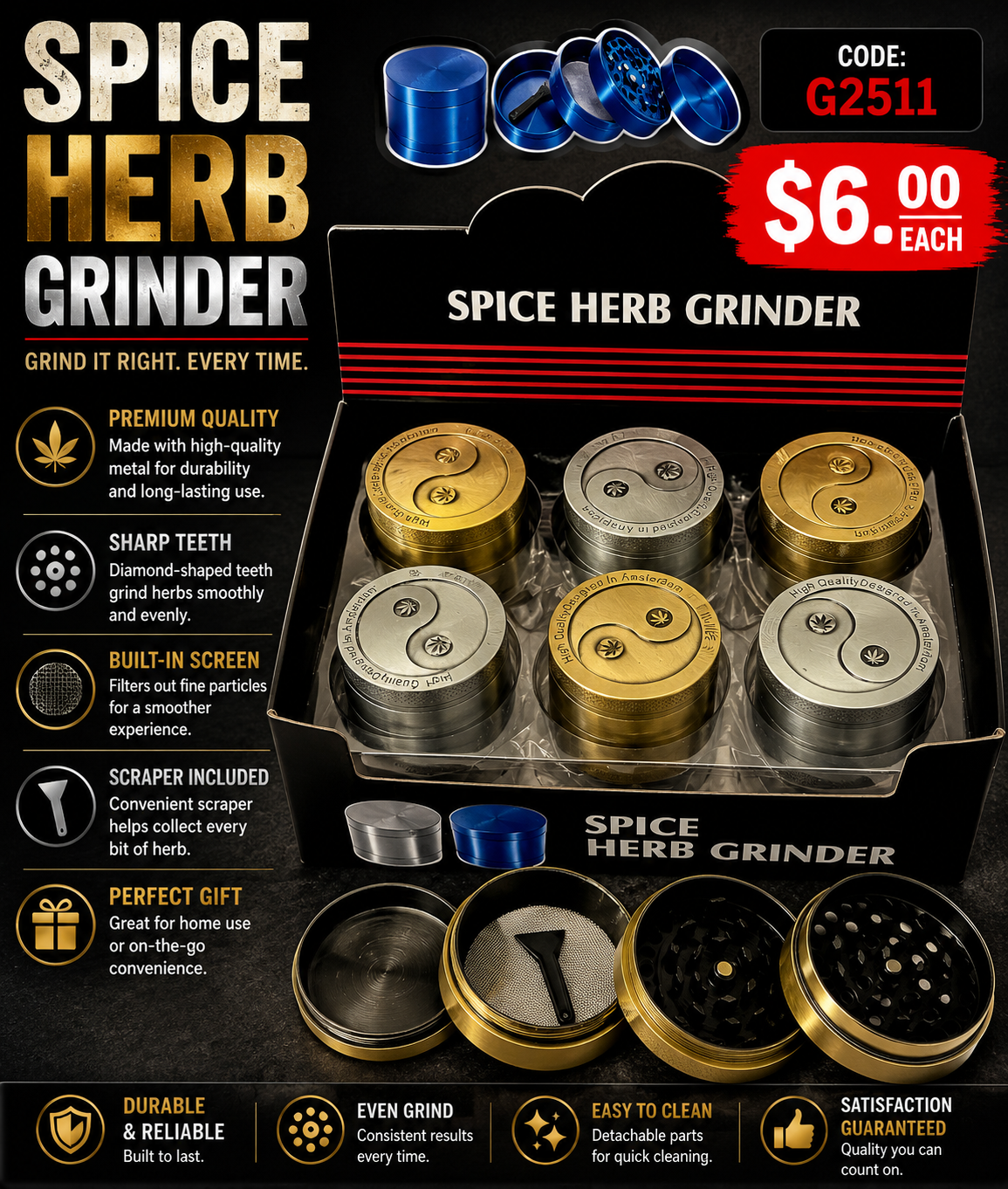 Spice Herb Grinder