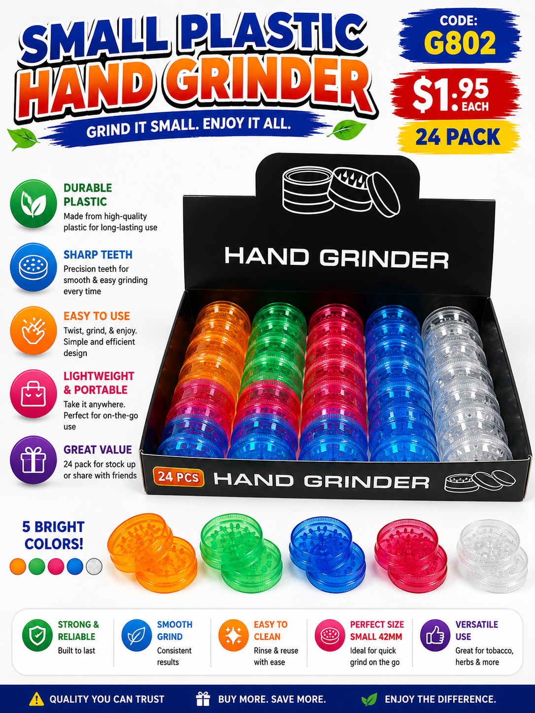 Small Plastic Hand Grinder