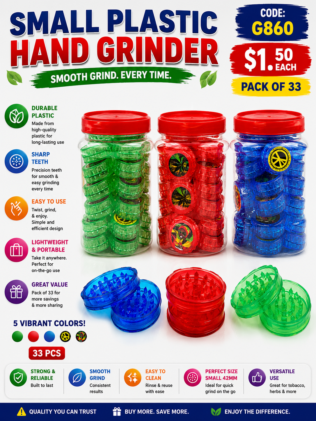 Small Plastic Hand Grinder