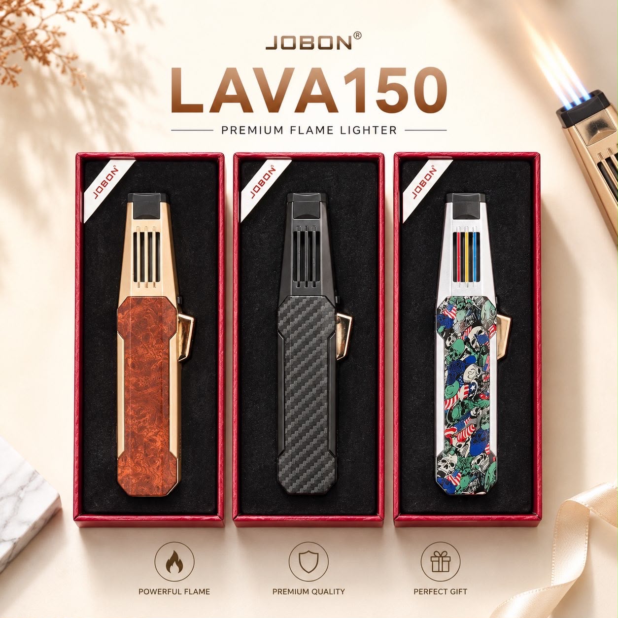 JOBON LAVA150 Premium Flame Lighter