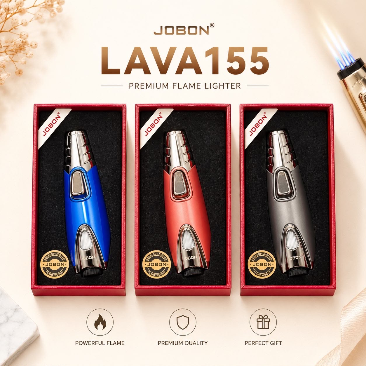 JOBON LAVA155 Premium Flame Lighter