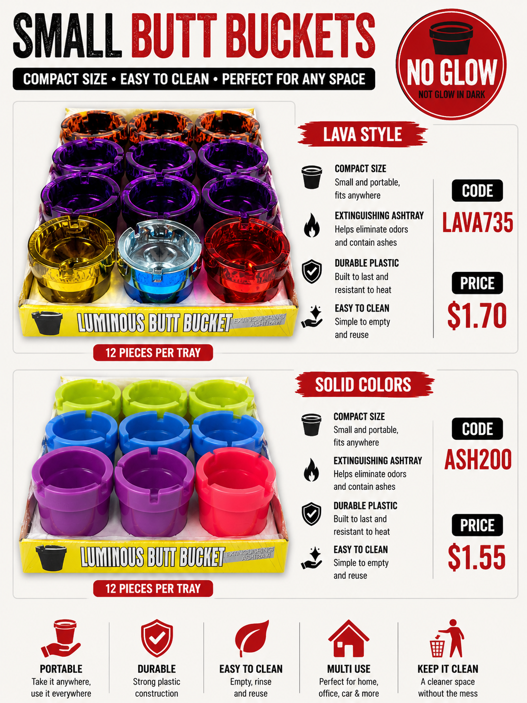 Small Butt Buckets