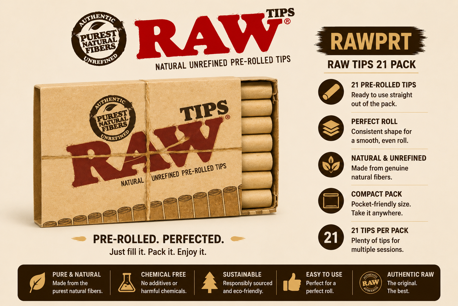 RAW Tips 21 Pack
