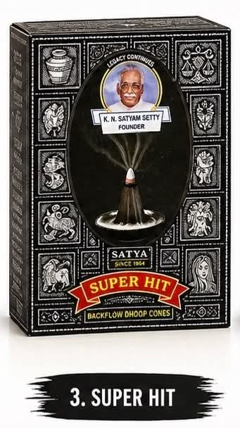 Satya Super Hit Backflow Dhoop Cones